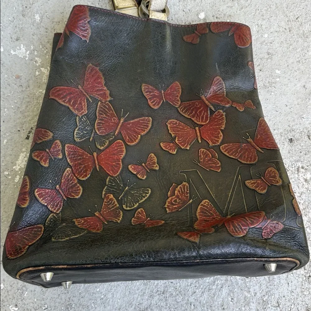 Mario Hernandez butterfly hobo bag